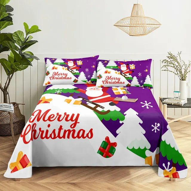 drap de lit de Noël1