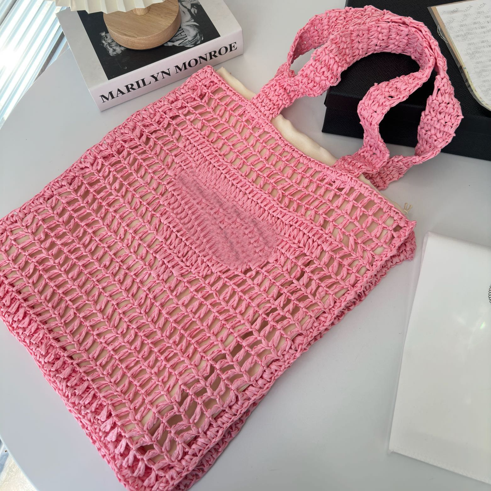 pink with inner pouch