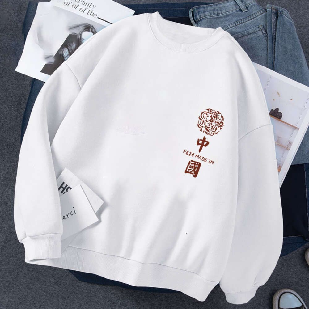 Sweater white breast flower China F624