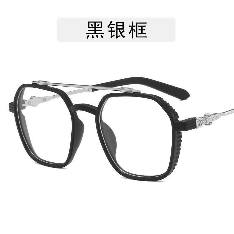 black silver frame