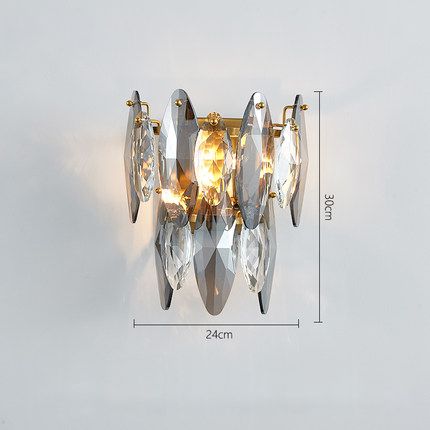 Wall lamp Gold frame Warm light