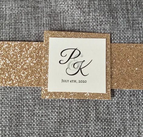 Rose Gold Glitter-Customized Printing