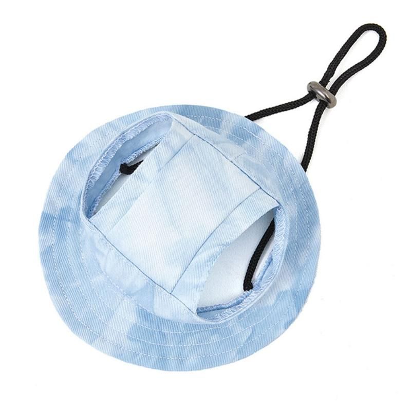 Teinture tie-dye bleu clair