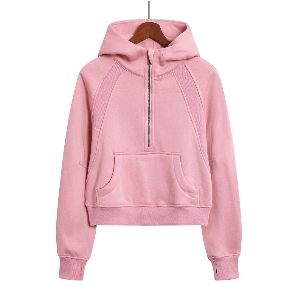 8 half zip hooded