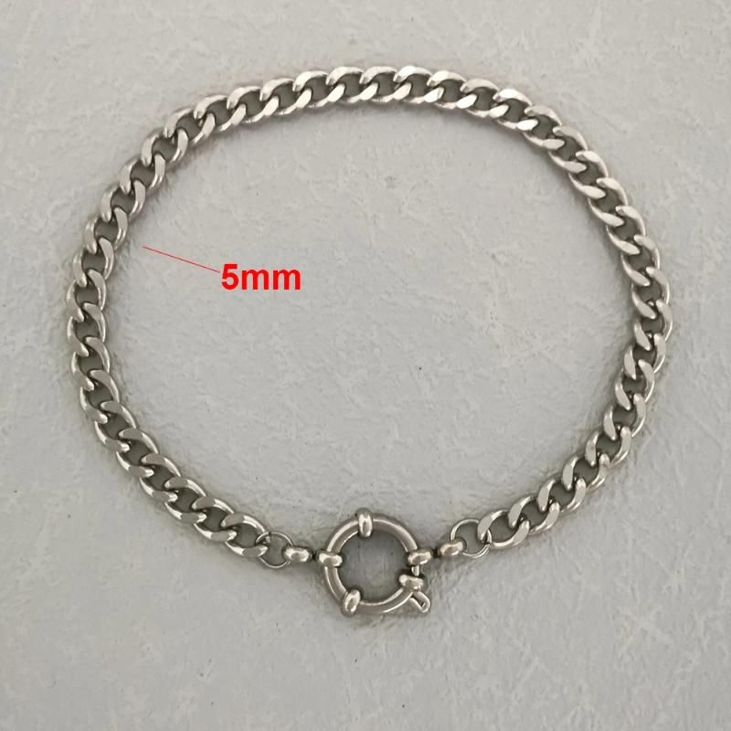 Armband 15cm Y0010 5mm Silber