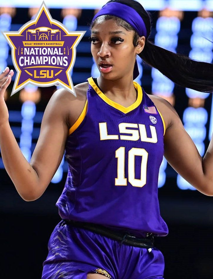 2023 Women LSU Tigers Basketball Jersey Angel Reese Last Tear Poa