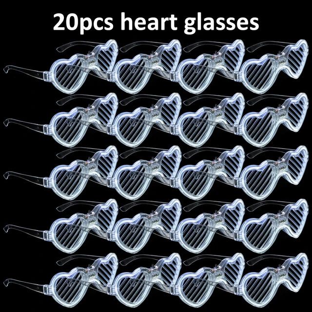 20pcs Heart Glasses