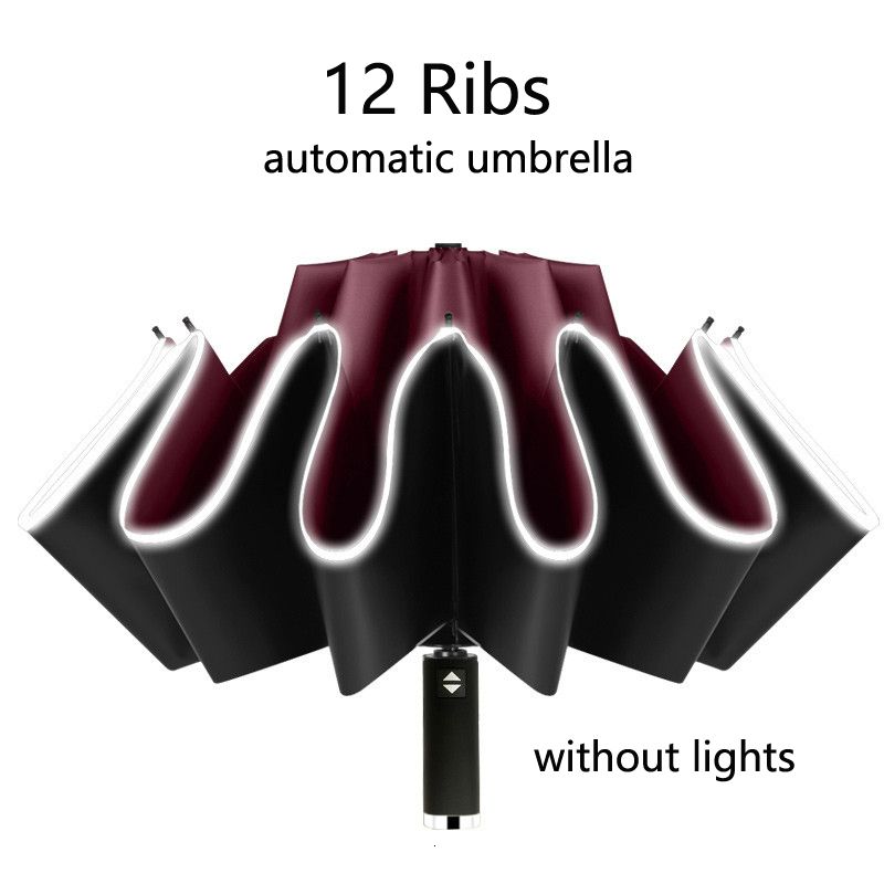 12 Ribs-no Led-red