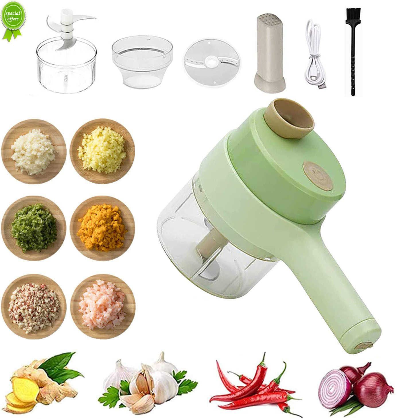 Vegetable Chopper, 4 in 1 Handheld Electric Food Chopper Set