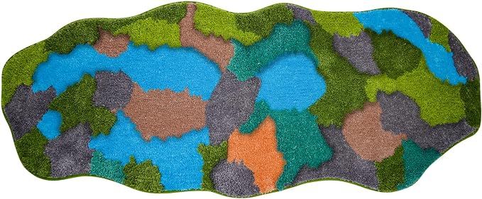Zeeblauwe badmat61*152 CM
