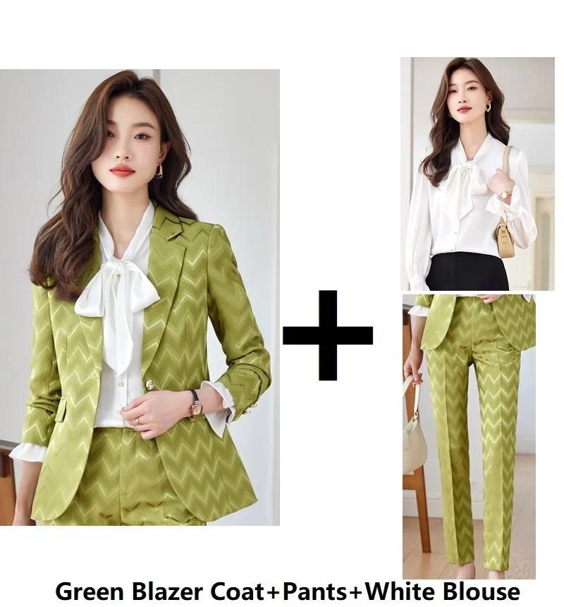 Green Pants Blouse