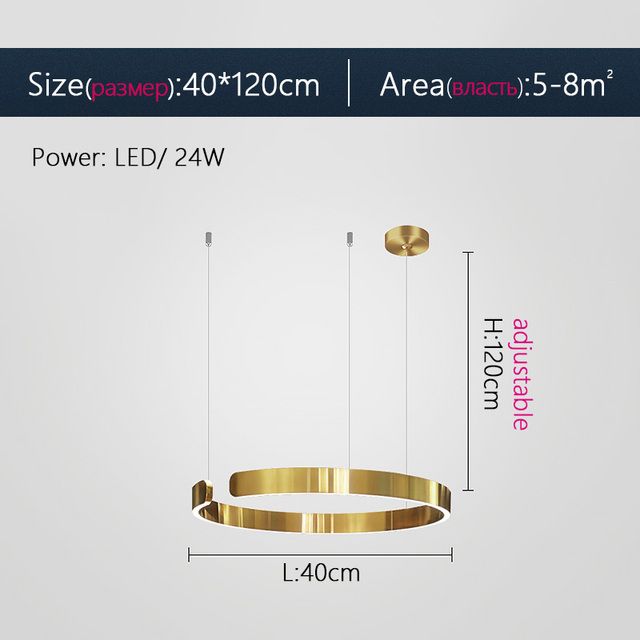 Cuivre Dia40cm Dimmable à distance