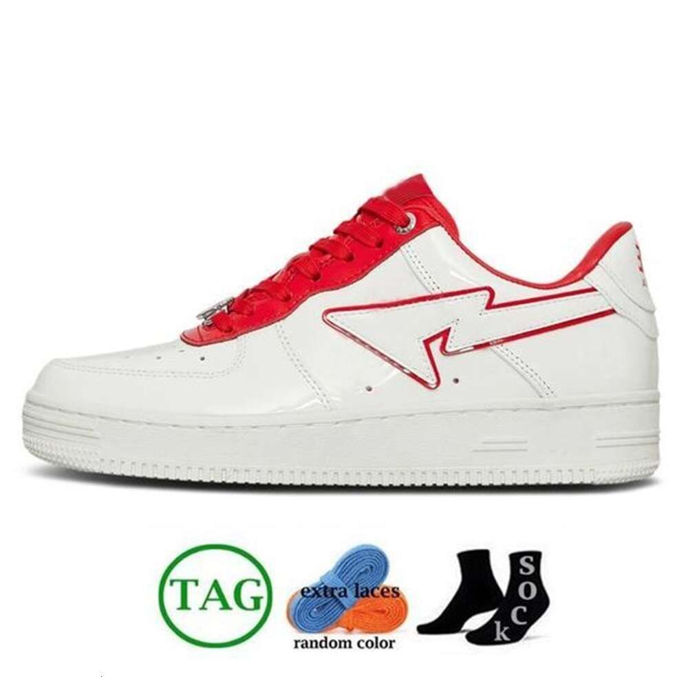 b13 patent leather white red 36-45