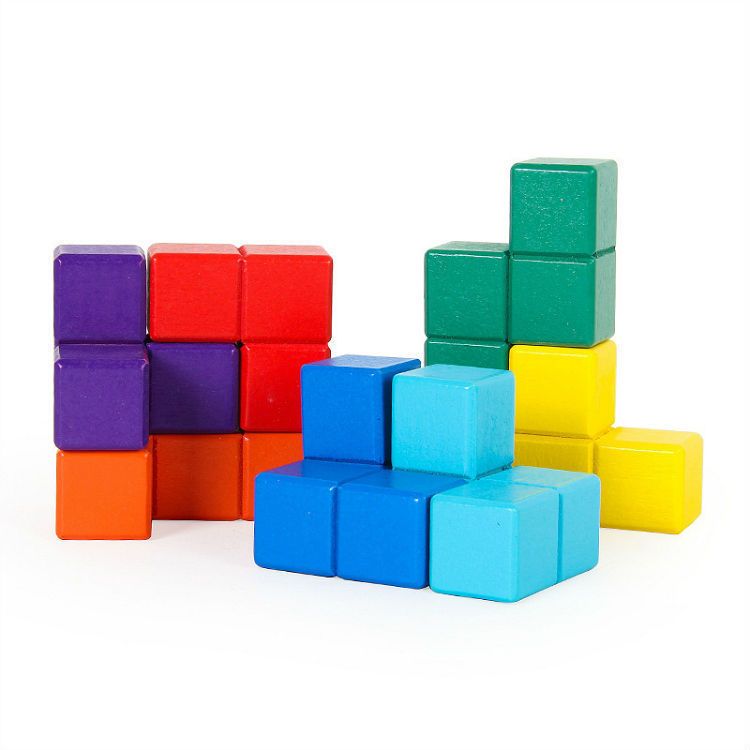 Tetris Children's Puzzle Building Blocks Puzzle Silicone Toy