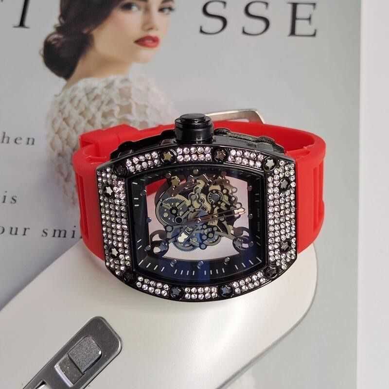 black red band with diamond cutout