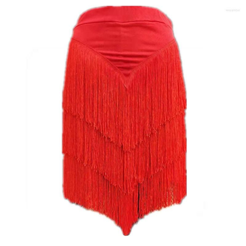 Red Dividir Skirt