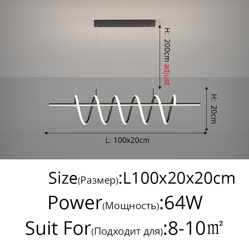 Svart en 100 cm 3-färg Inget avlägset