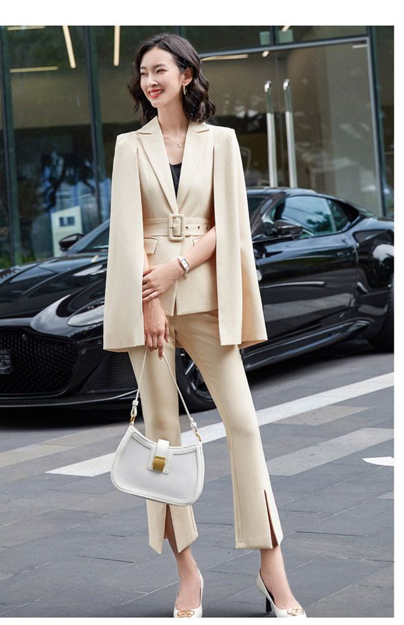 Beige Blazer -broek