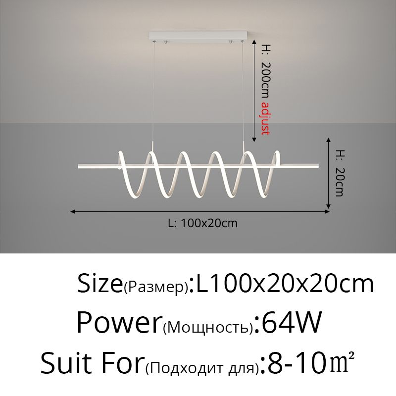 Biały A 100 cm 3 kolory bez pilota