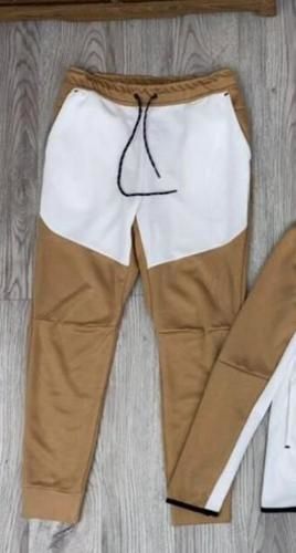 brown-white pants