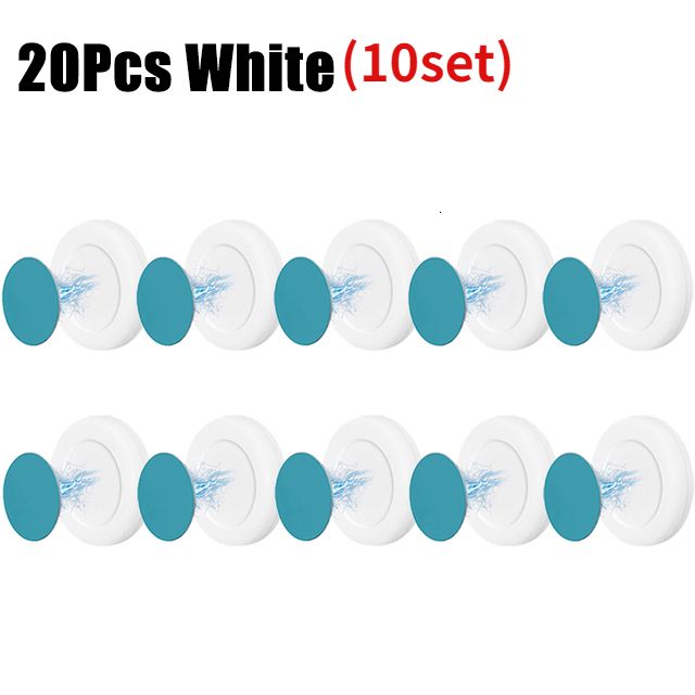 20 stycken White (10 uppsättningar)