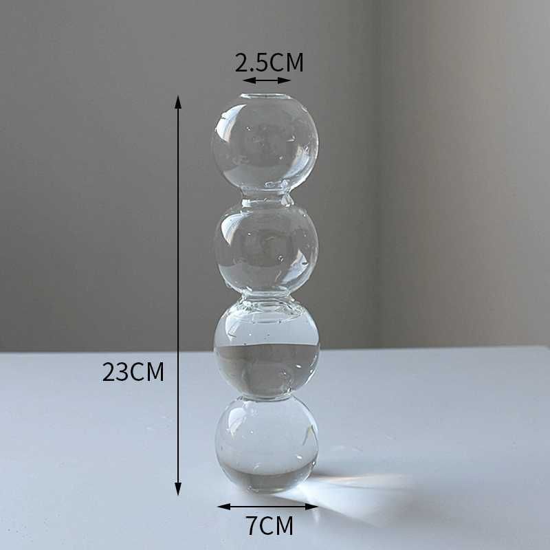 Vaso di vetro di 4 palli