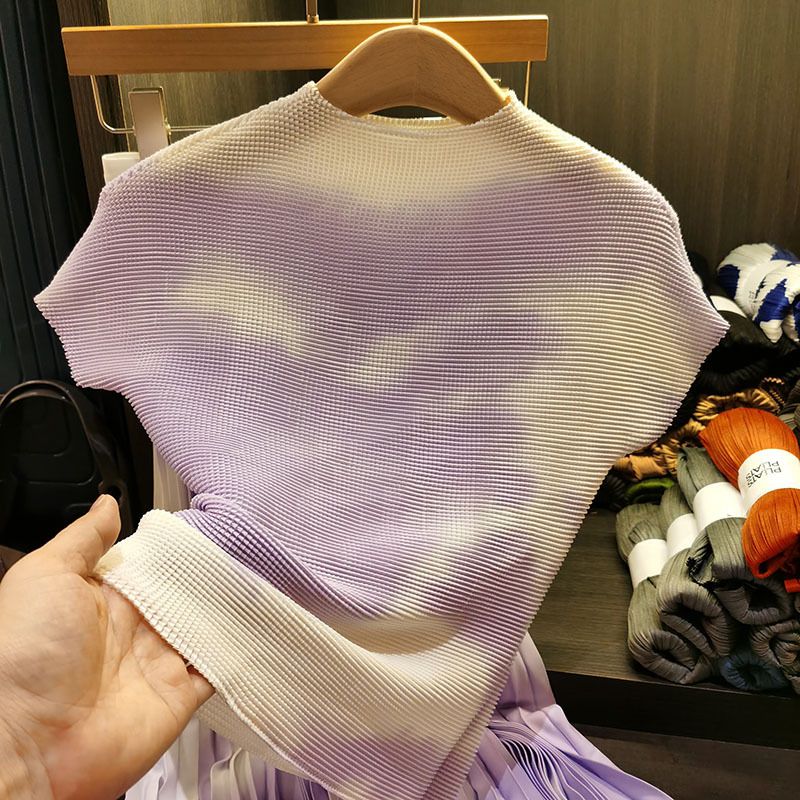 Tie dyed purple