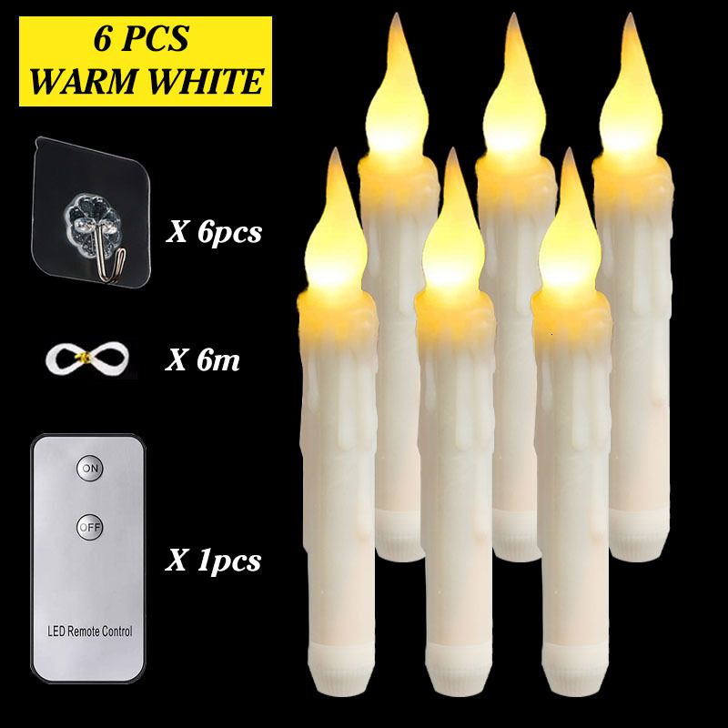 6pcs Warm Light