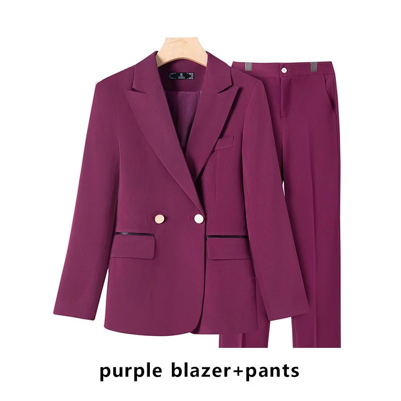 Costumes de pantalon violet