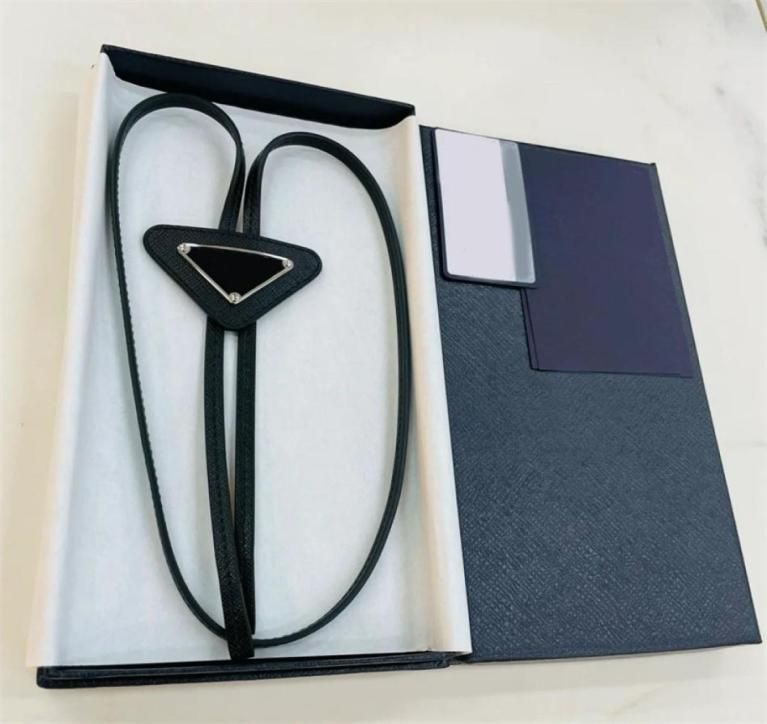 Triangle Bolo Tie in Black - Prada