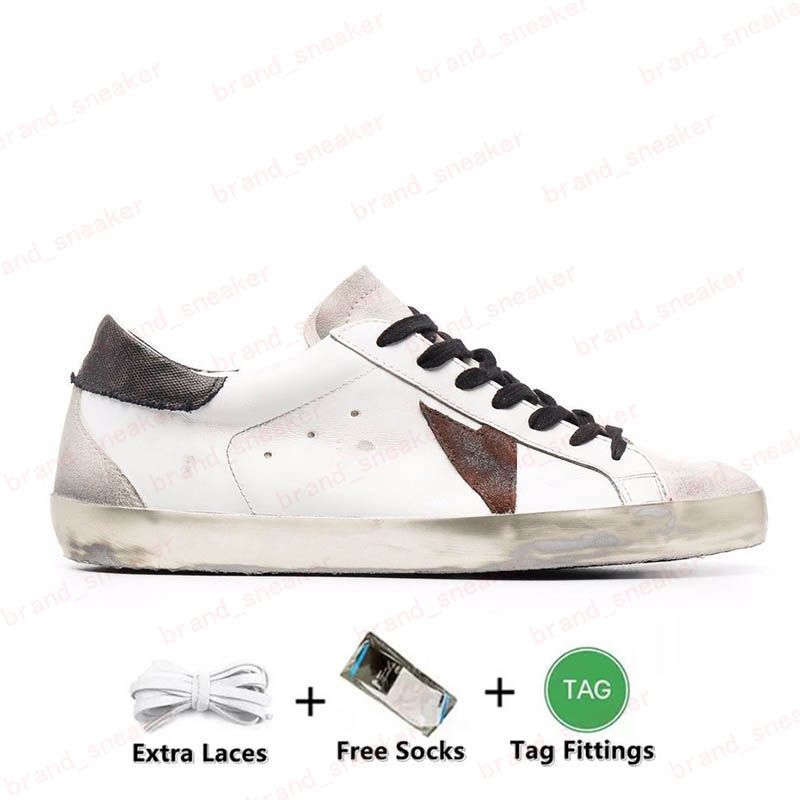 A38 Patch White Brown Suede