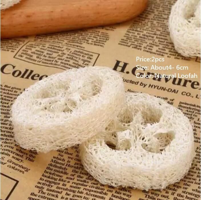 2PCS Natural Loofah Slice