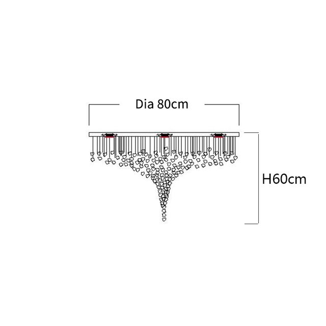 Durchmesser 80 x H 60 cm