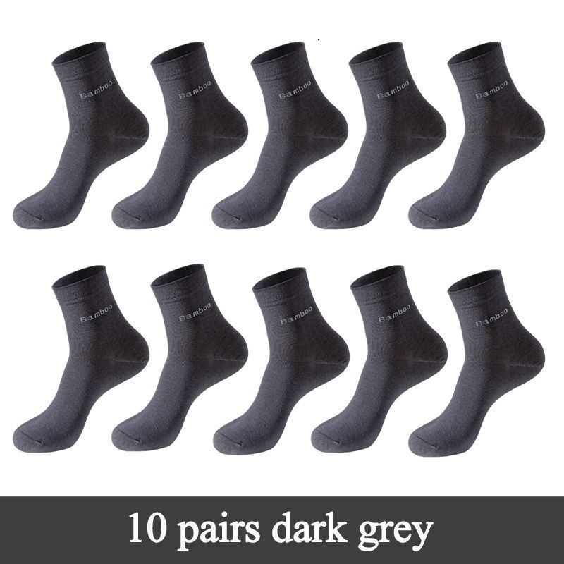 10 pares de gris oscuro