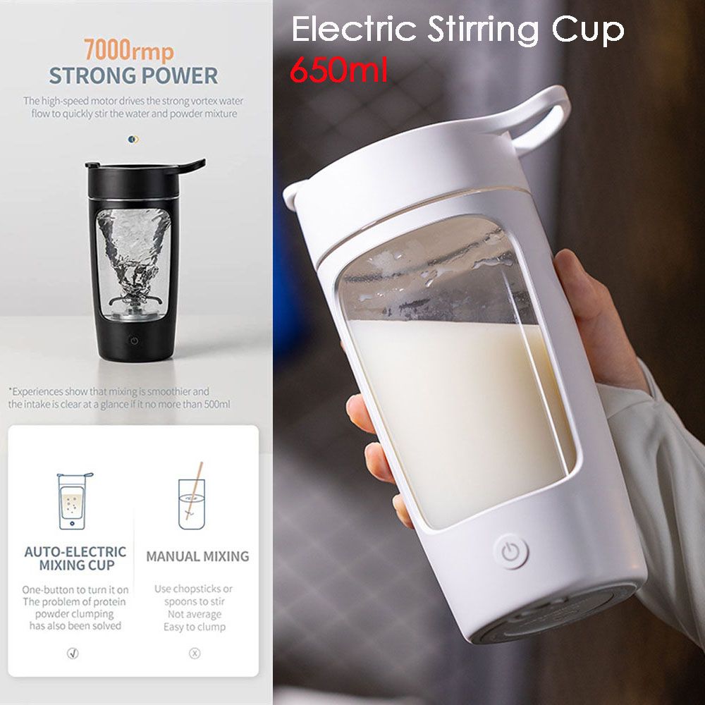 Automatic Stirring Coffee Cup Insulation Cup Self Auto Mix Mug Warmer  Bottle Battery Powered Home Kitchen