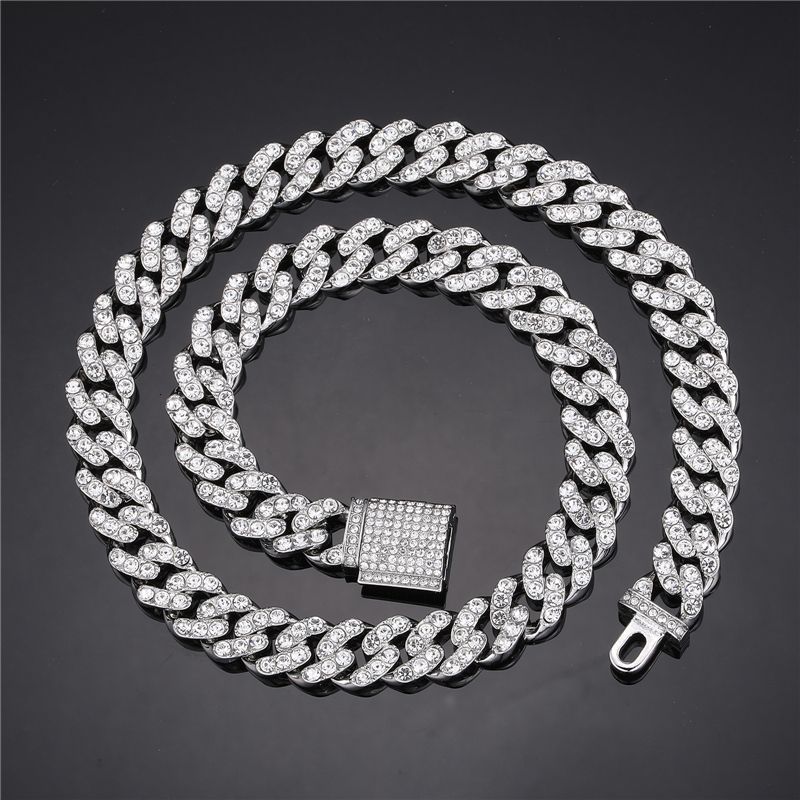 11 mm zilveren ketting-8inch