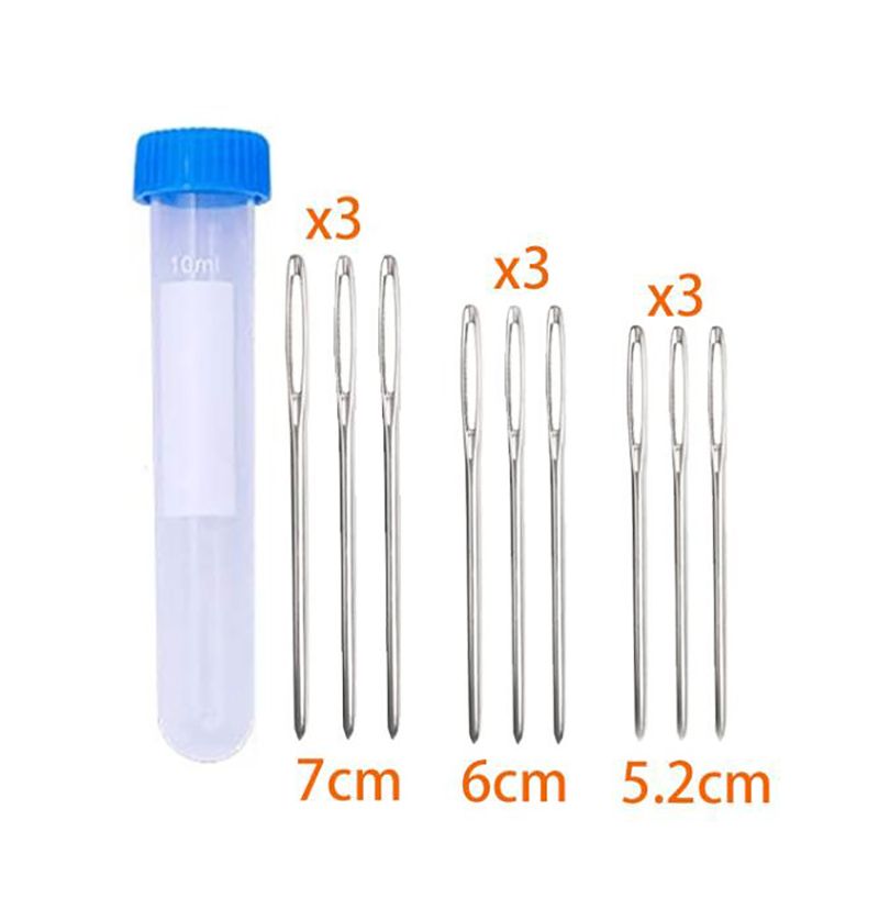 Large Eye Blunt Needles, Darning Needle, 15 Pcs Yarn Knitting Needles, 3  Sizes Big Eye Sewing Needles in a Clear Tube, Darning Needles for Wool,  Crochet and Yarn Knitting 