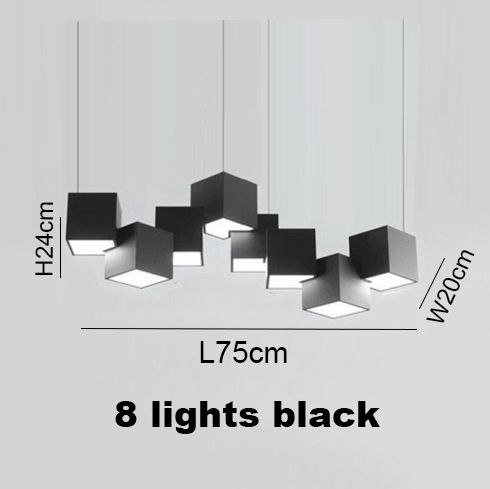 Svart 8 -lampor föränderliga