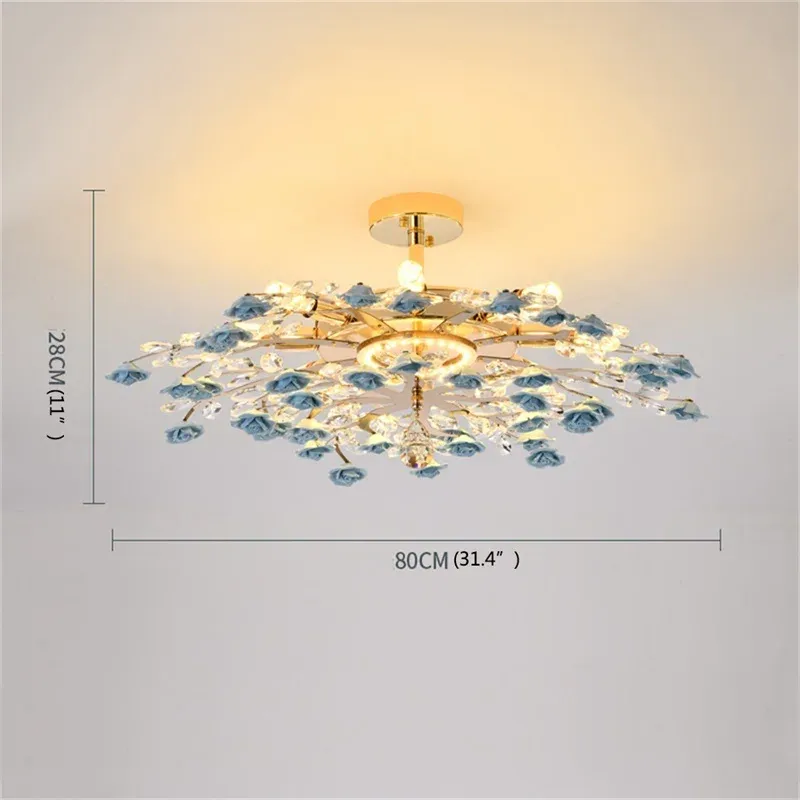 Warm wit licht China 110V Blauw D80cm