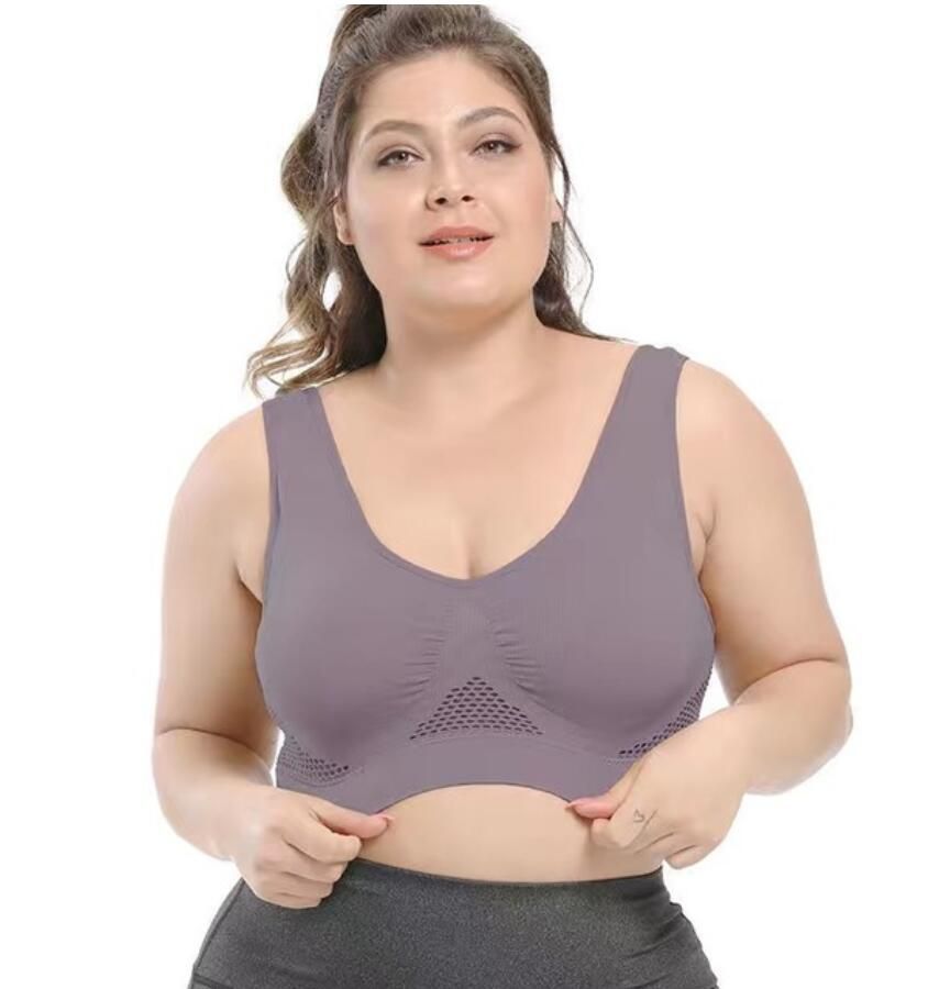 Plus Size Sports Bra Underwear Push Up Seamless Bras Breathable Mesh Design  Breathable Comfortable Sleep Daily Bras Yoga Bra By FEDEX DHL From  Anme1688, $203.05