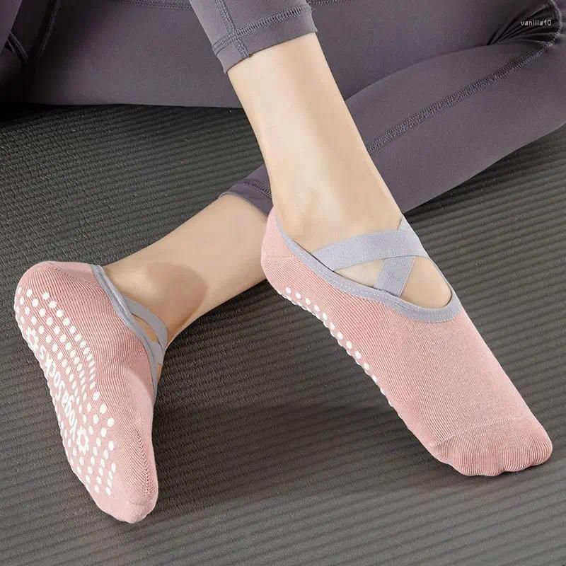 Pink Yoga socks