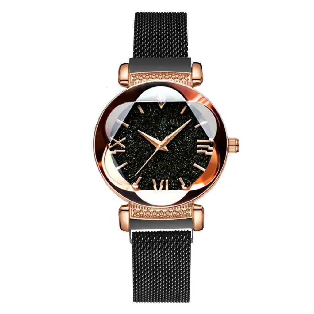 black single watch