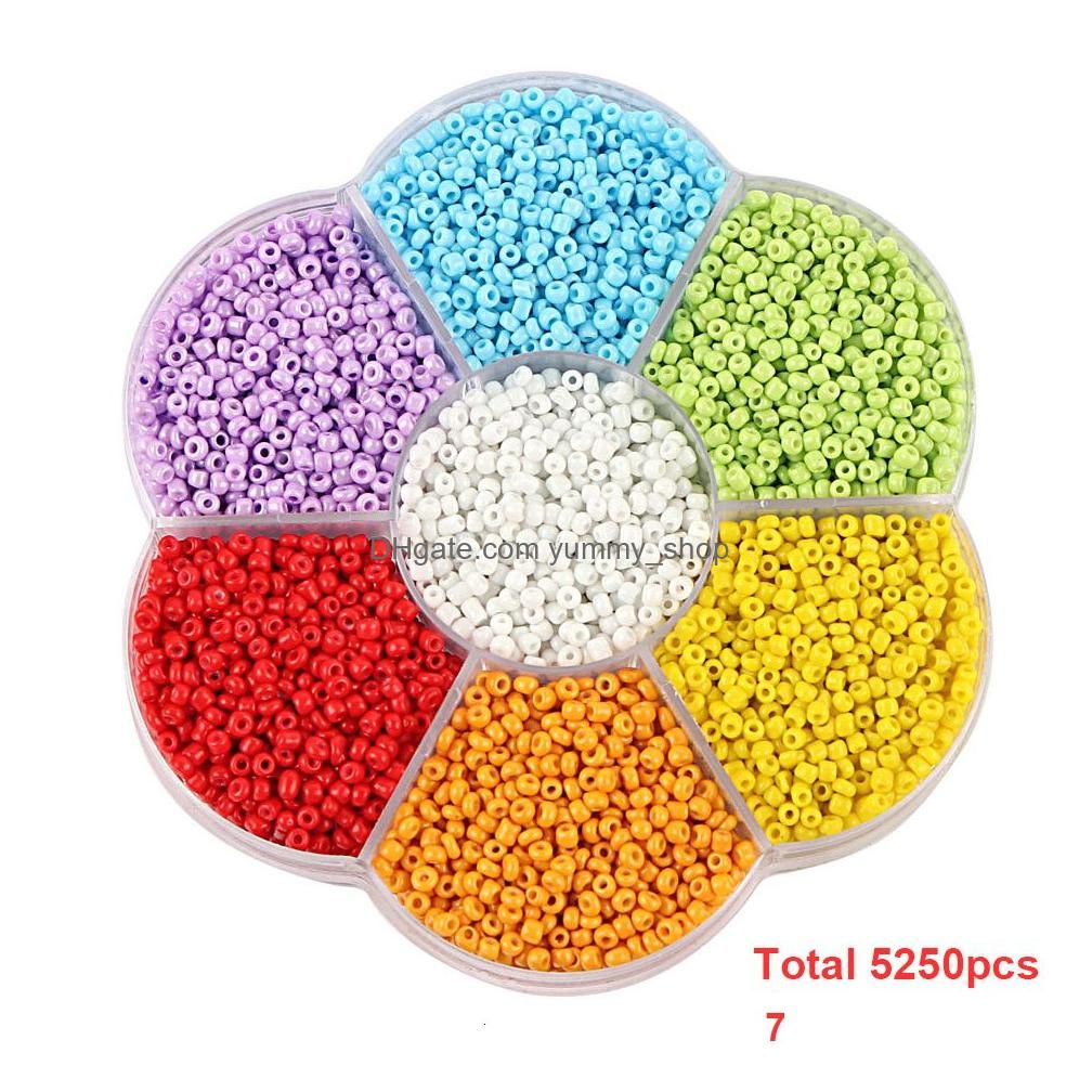 7 couleurs-perles de 2 mm