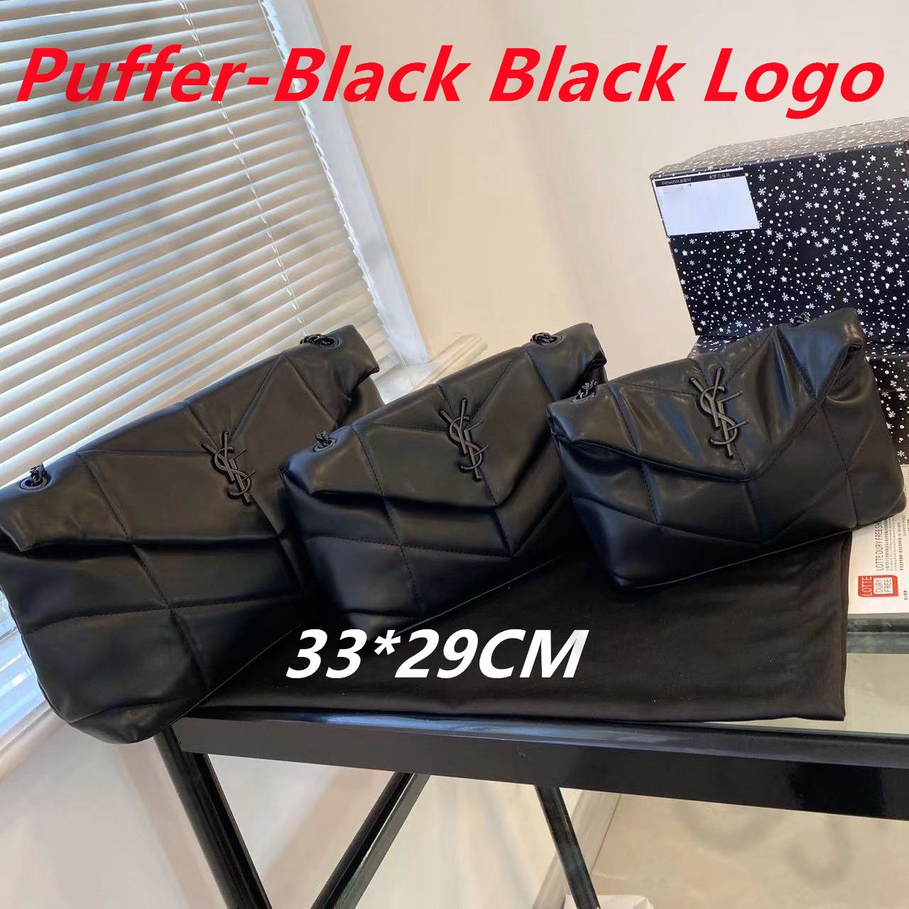 puffer-zwart zwart M