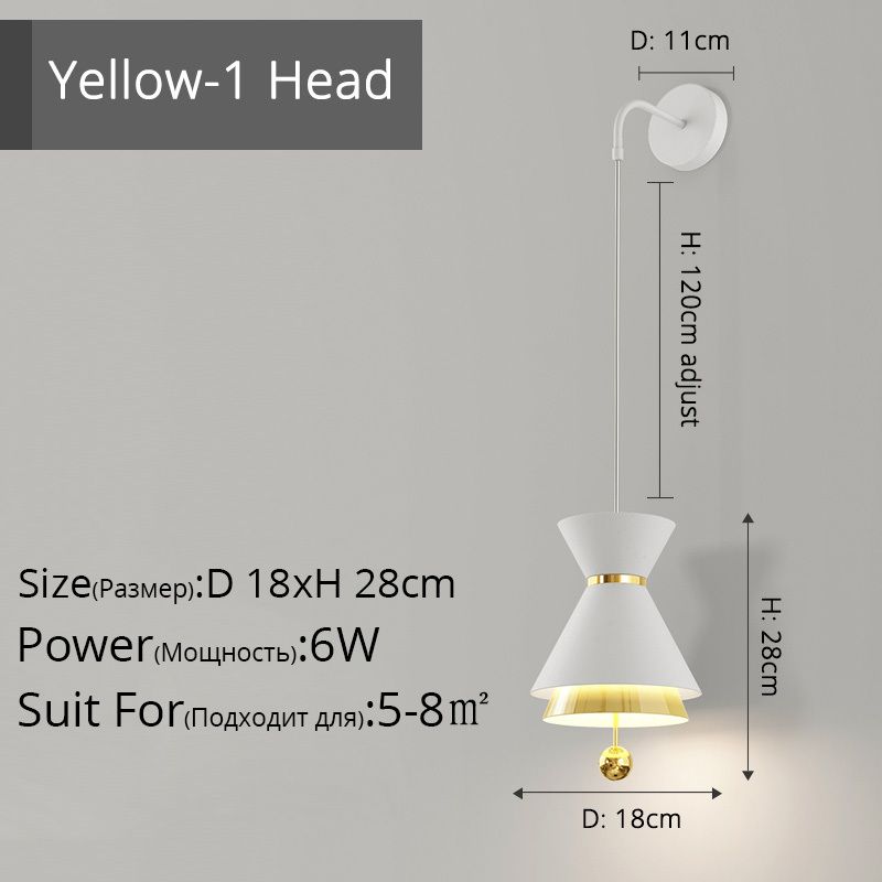 Yellow1Head D18x28cm 3 cores sem controle