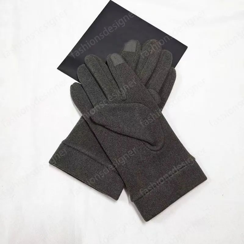 Gants à cinq doigts gris foncé U#C