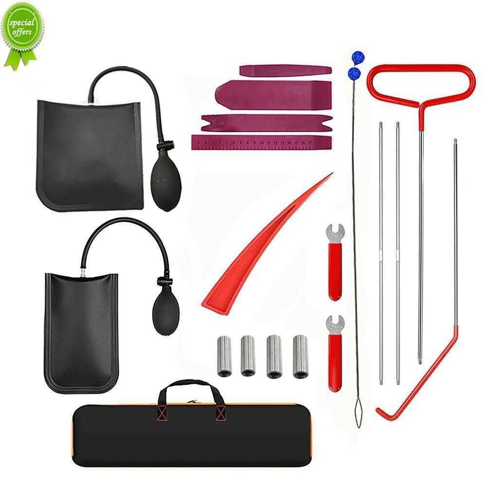 Car Tool Car Window Door Key Anti Lost Kit Inflatable Air Pump Air Wedge  Non Marring Wedge with Long Reach Grabber for Car Truck