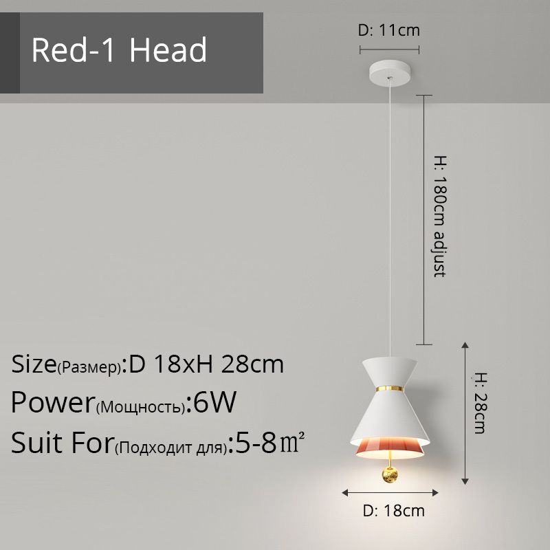 DG5106 Red-1 kop 3 kleuren geen afstandsbediening