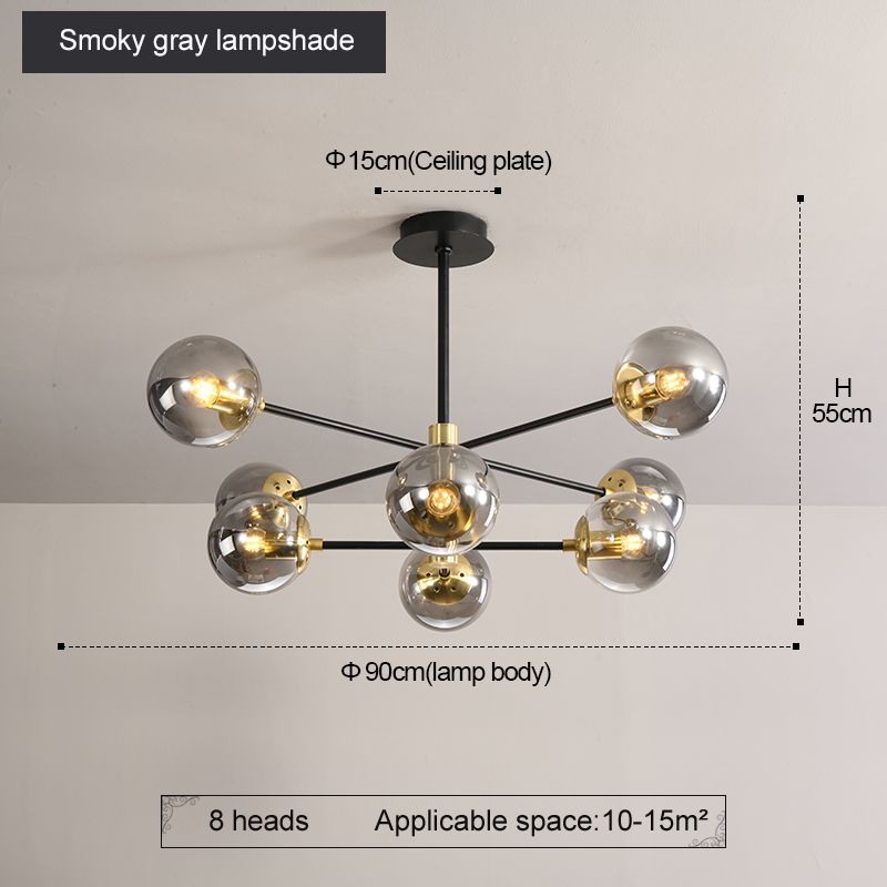 Smoky grey 8 lights