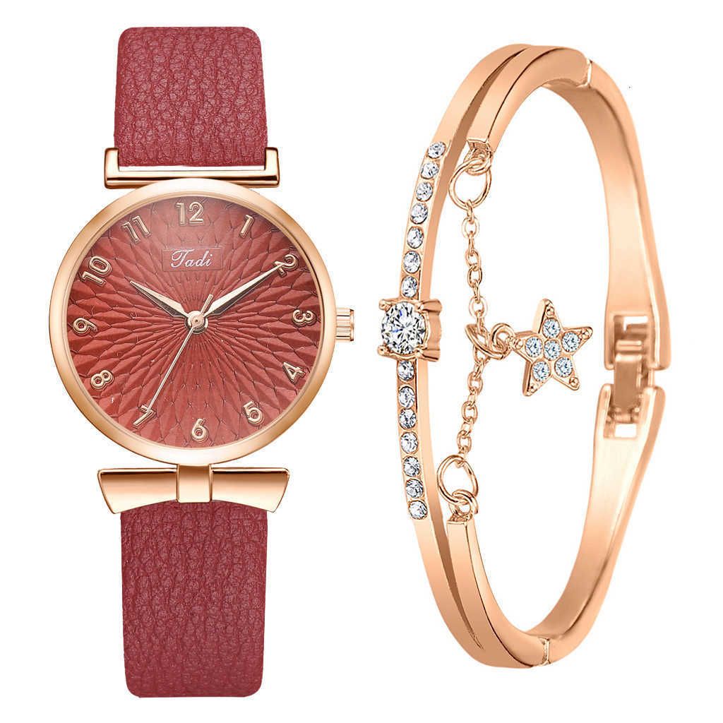 Orologio rosso + braccialetto